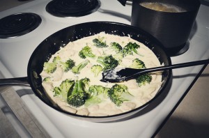 Pasta with Chicken, Broccoli in Lemon-Garlic Sauce - Step 7