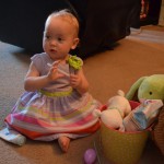 Isla and her Easter basket