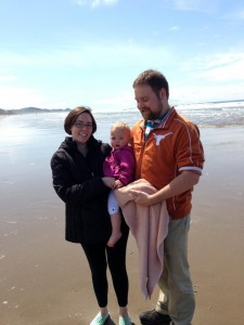 Our family on the beach