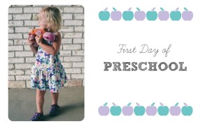 Isla's First Day of Preschool