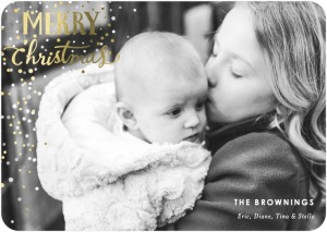 Merry Christmas Snow Card