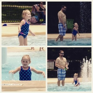 Isla at the pool