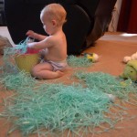 Isla DESTROYING her Easter basket